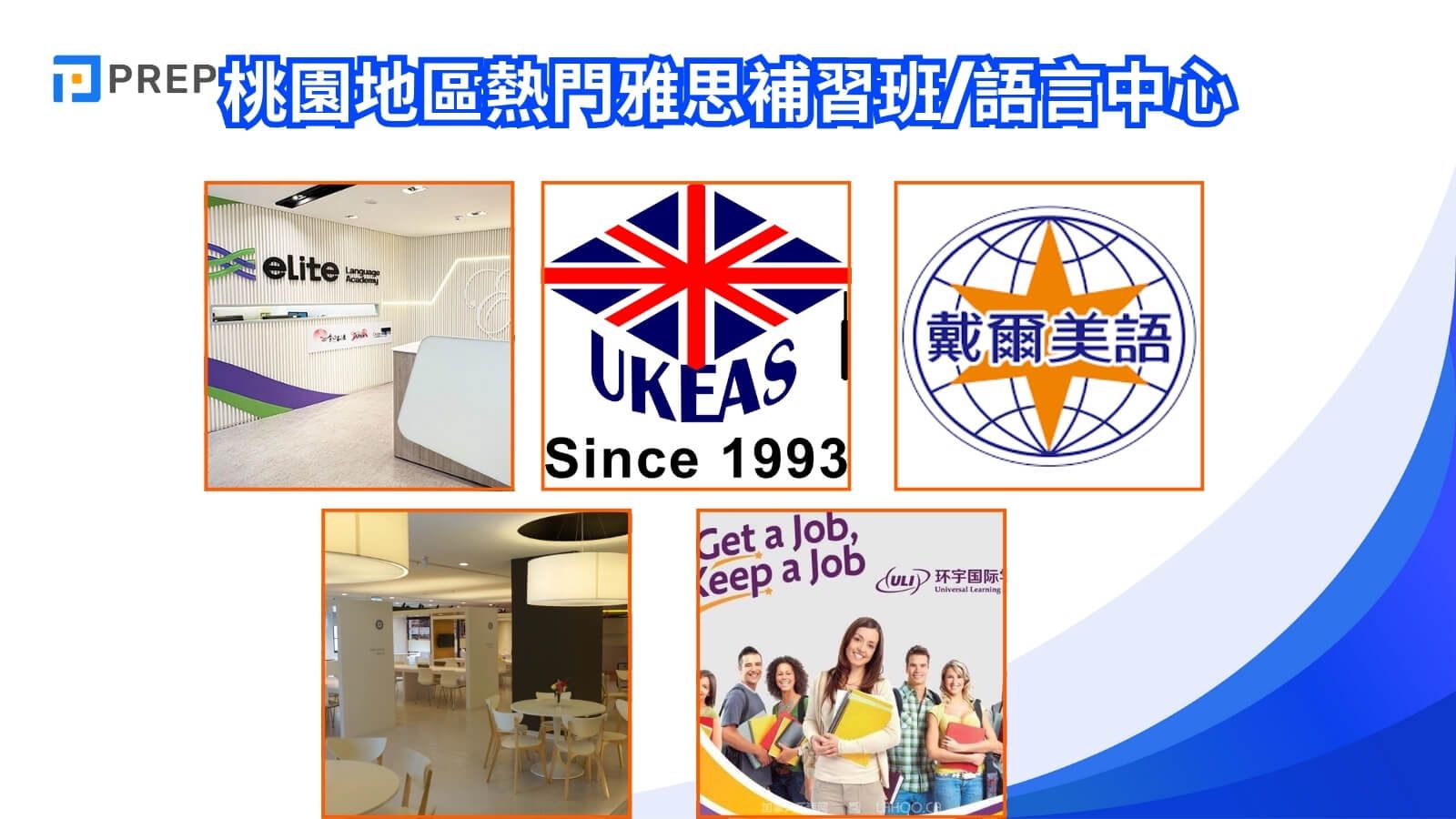 桃園地區熱門雅思補習班/語言中心