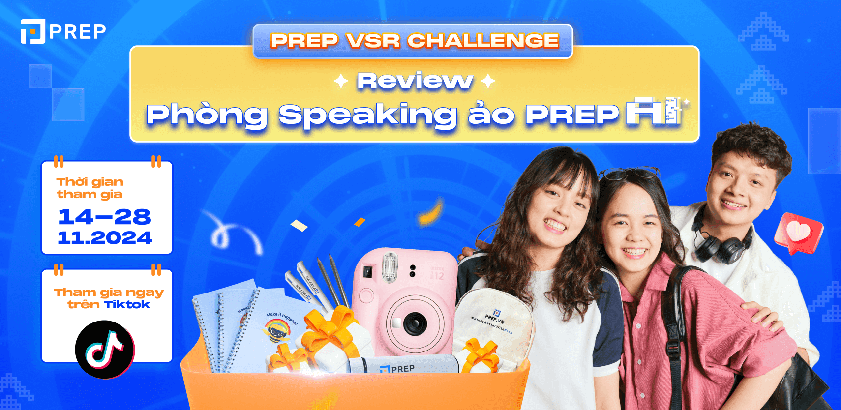 PREP VSR Challenge Review phòng Speaking ảo PREP AI