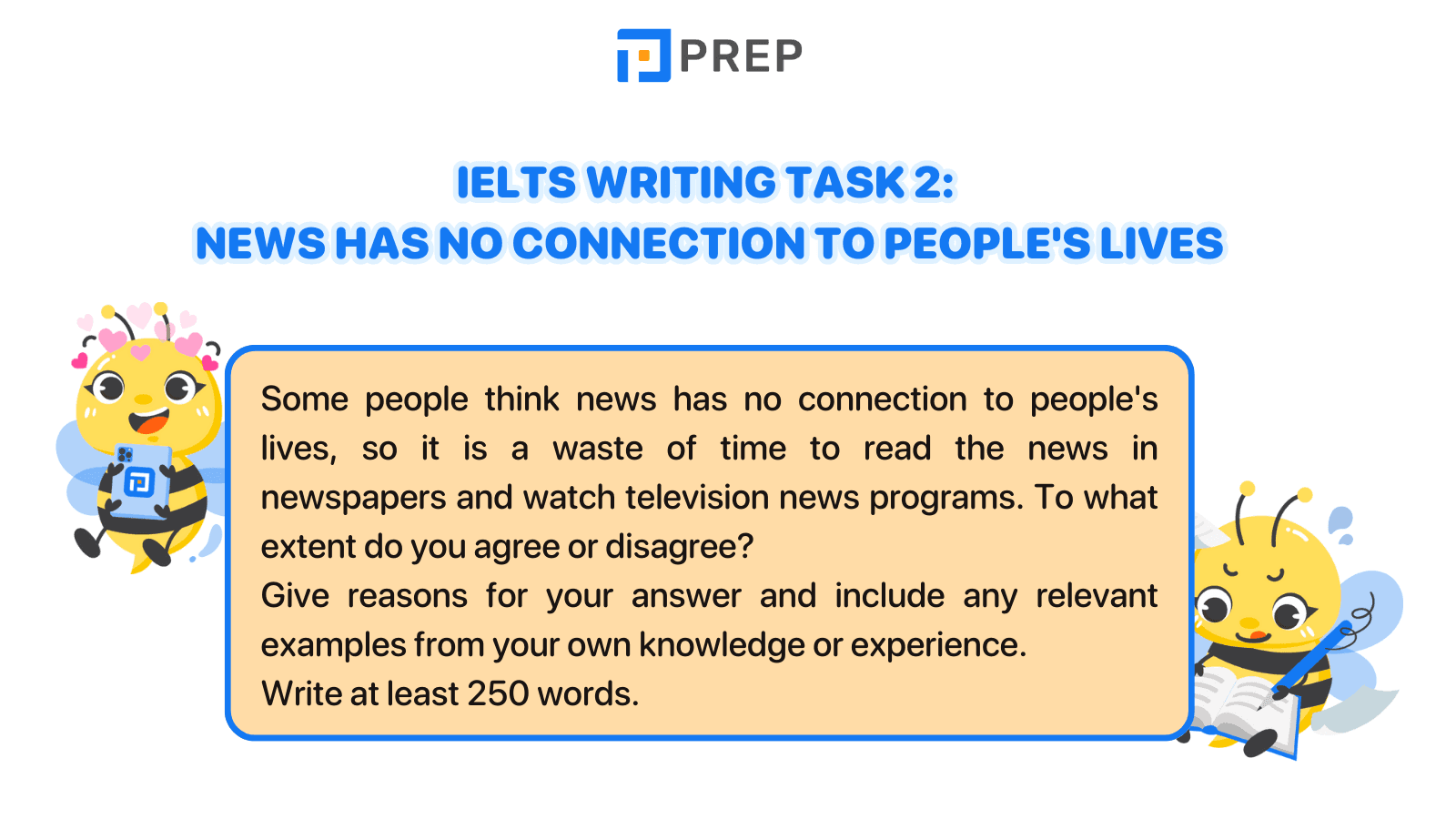 IELTS Writing Task 2 News has no connection to people's lives