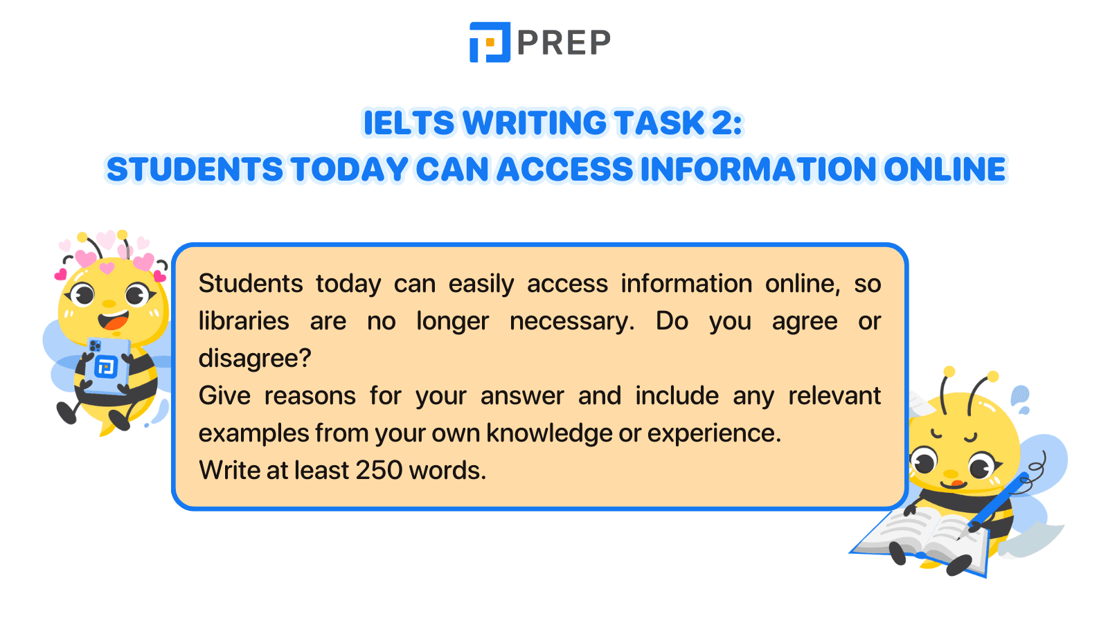 IELTS Writing Task 2 Students today can access information online