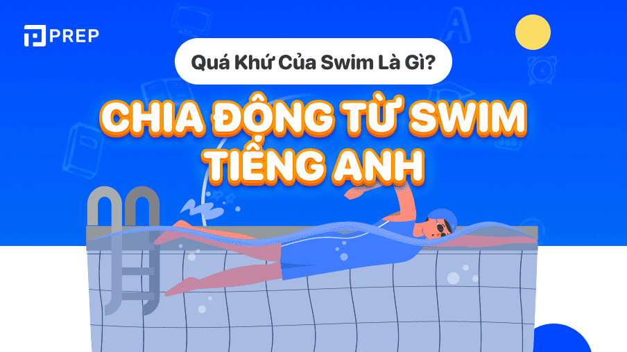 Động từ bất quy tắc tiếng Anh, quá khứ của Swim: Swim - Swam - Swum