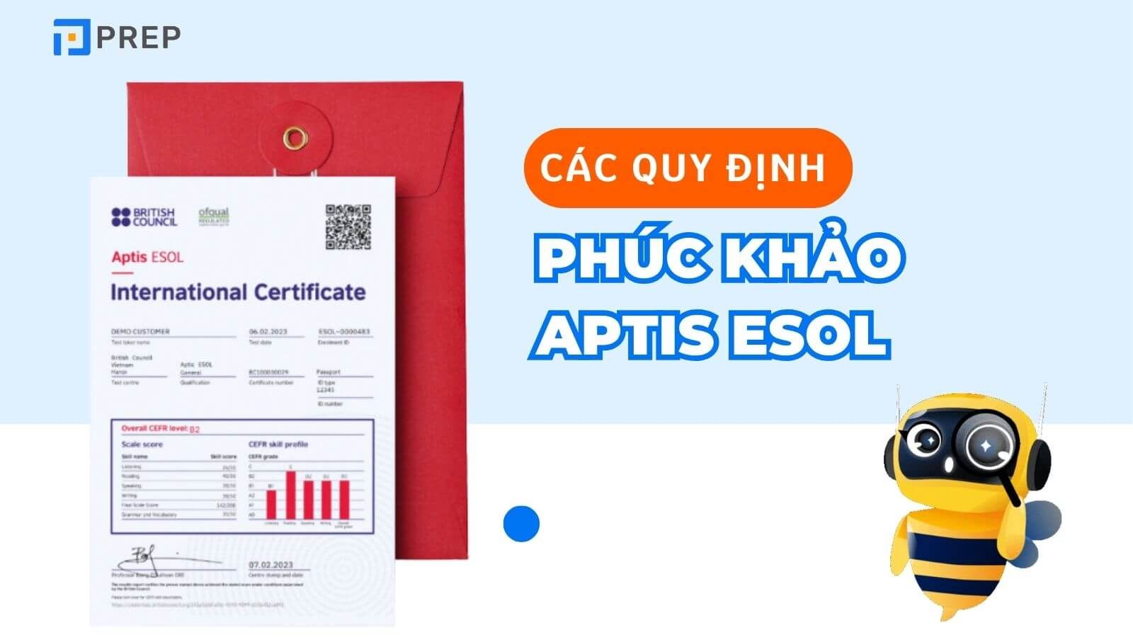 Quy định phúc khảo Aptis ESOL