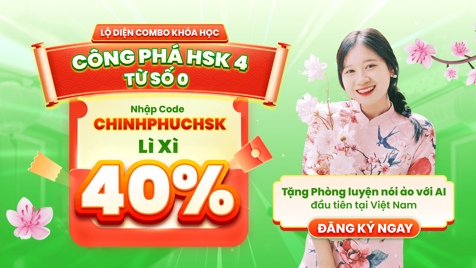 Ra mắt combo khóa tiếng Trung từ 0 lên HSK 4