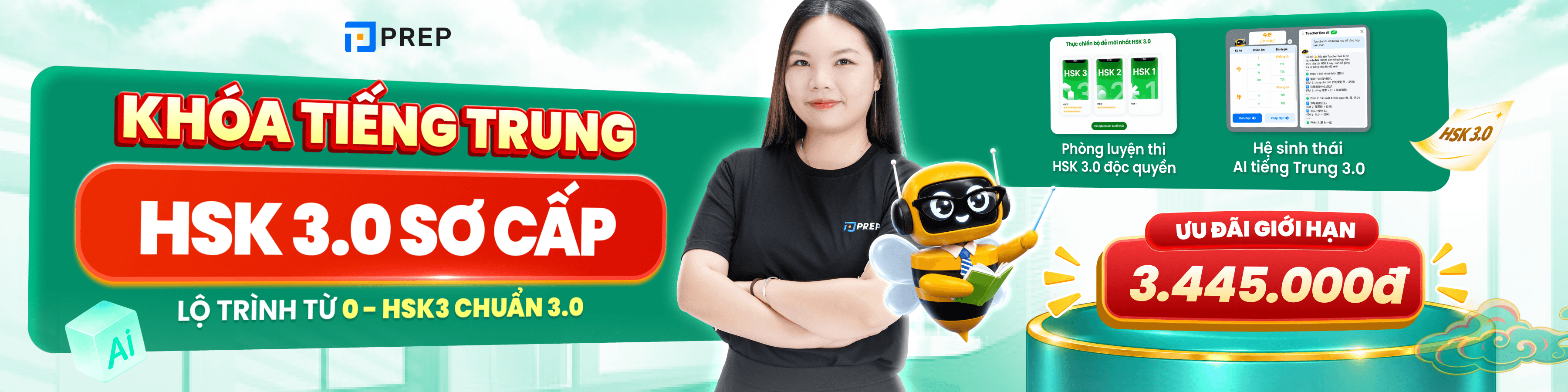 Ra mắt khóa học HSK 3.0 Sơ cấp cùng PREP