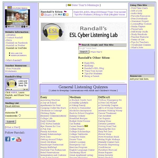 Randall’s ESL Cyber Listening Lab