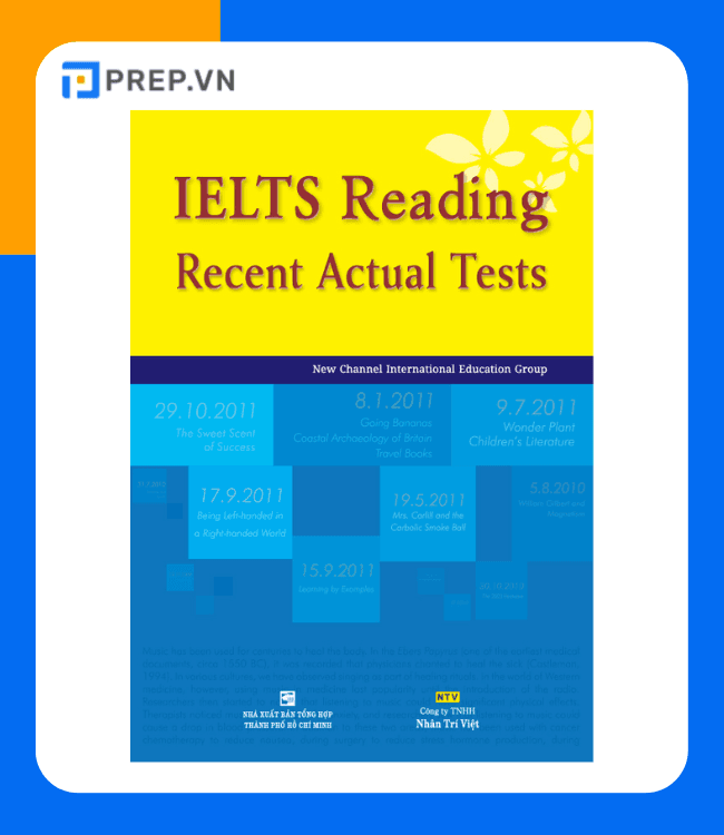 Sách Reading IELTS Recent Actual Test