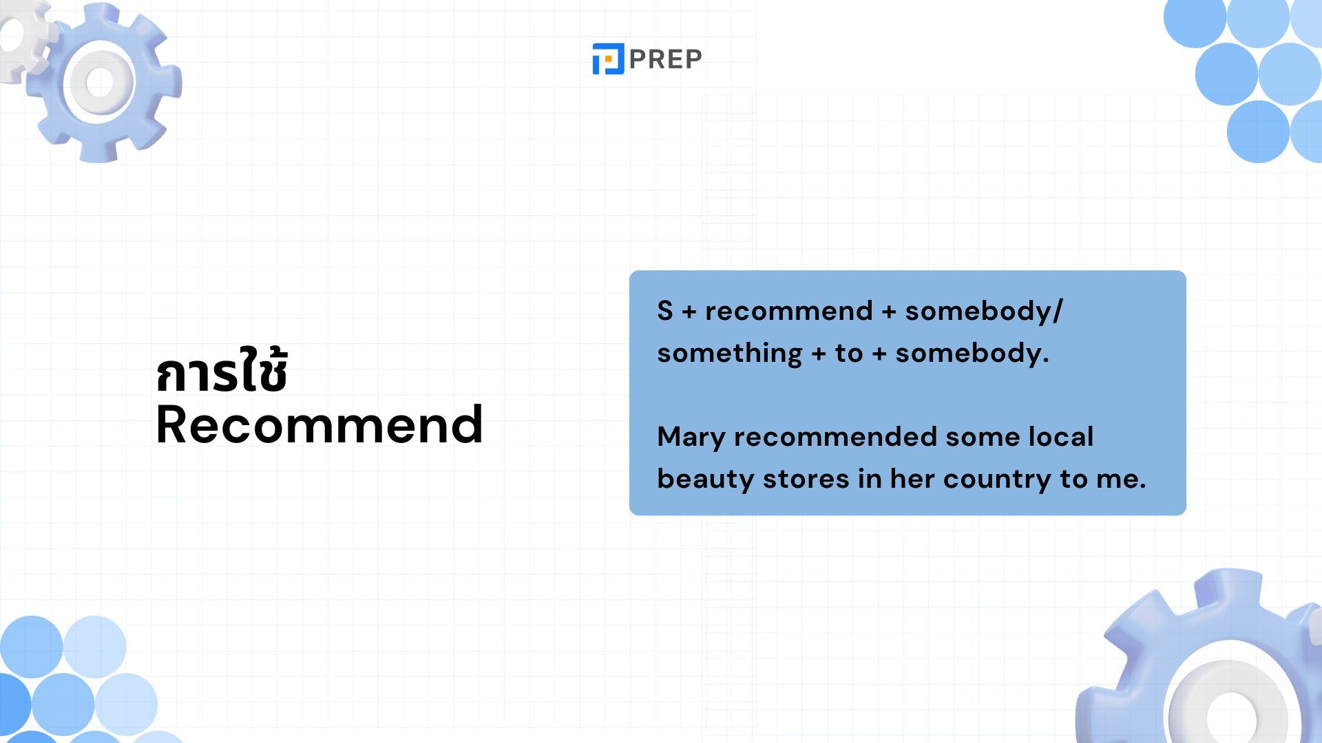 Recommend ภาษาอังกฤษ - ใช้คำนี้ยังไงให้โดดเด่น!