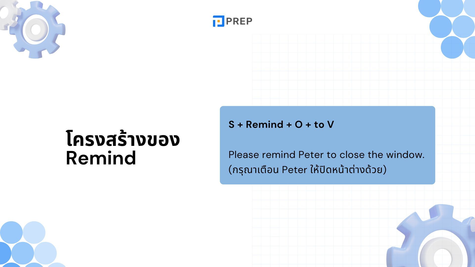 การใช้ Remind ภาษาอังกฤษ - ความหมาย ตัวอย่าง และคำพ้องความหมาย