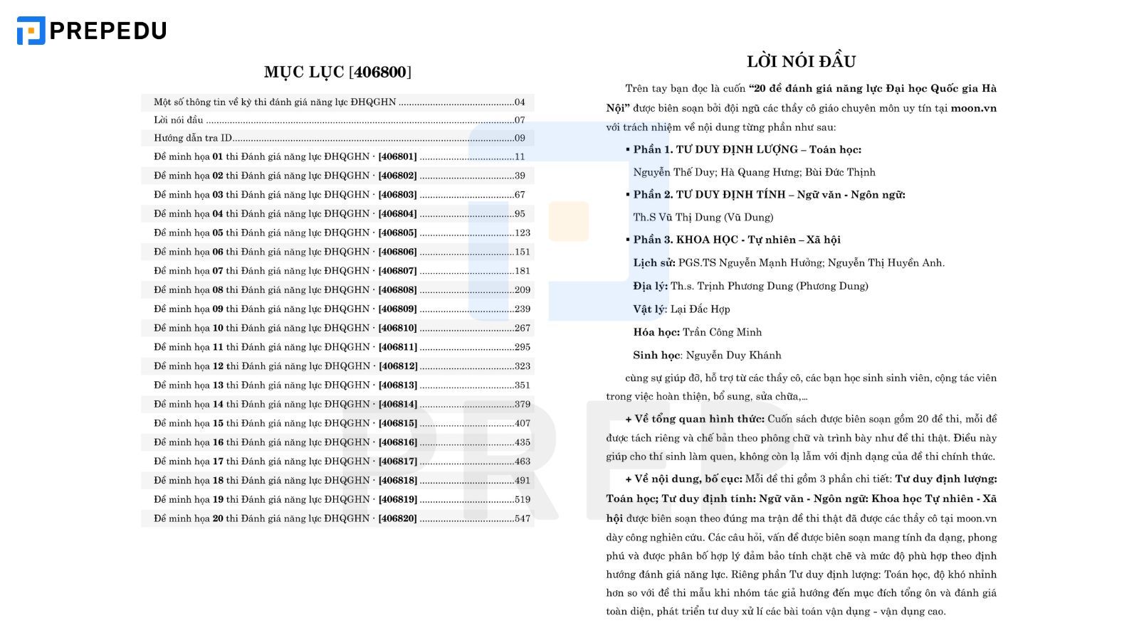 20 đề luyện thi đánh giá năng lực ĐHQG Hà Nội
