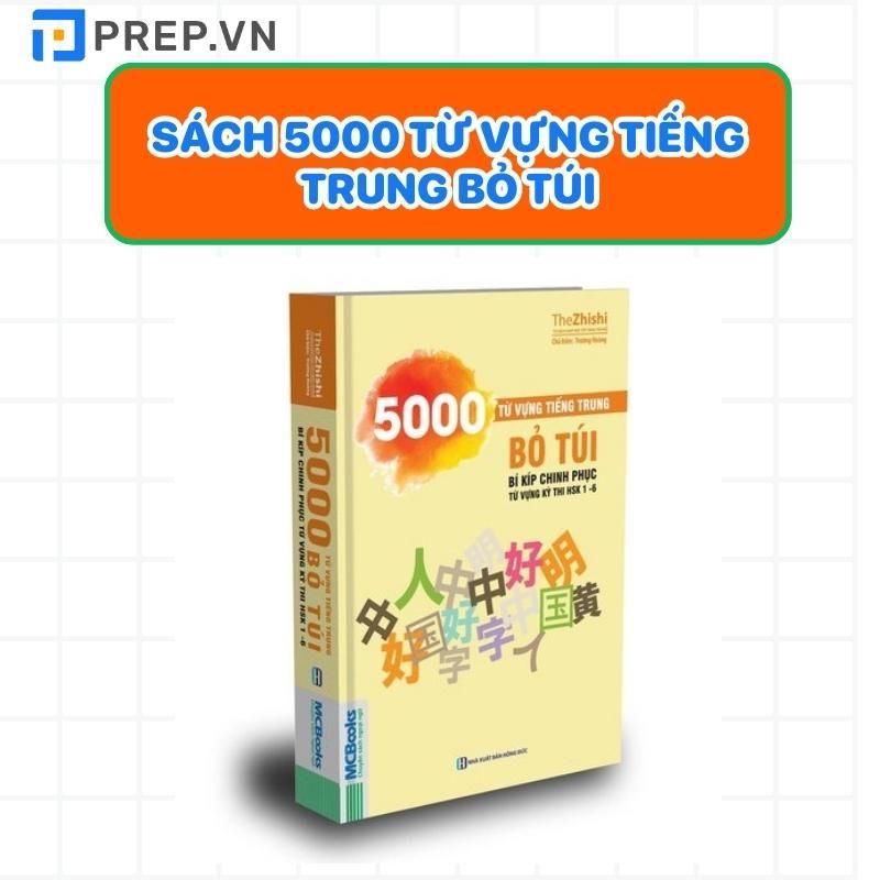 Sách 5000 từ vựng tiếng Trung bỏ túi