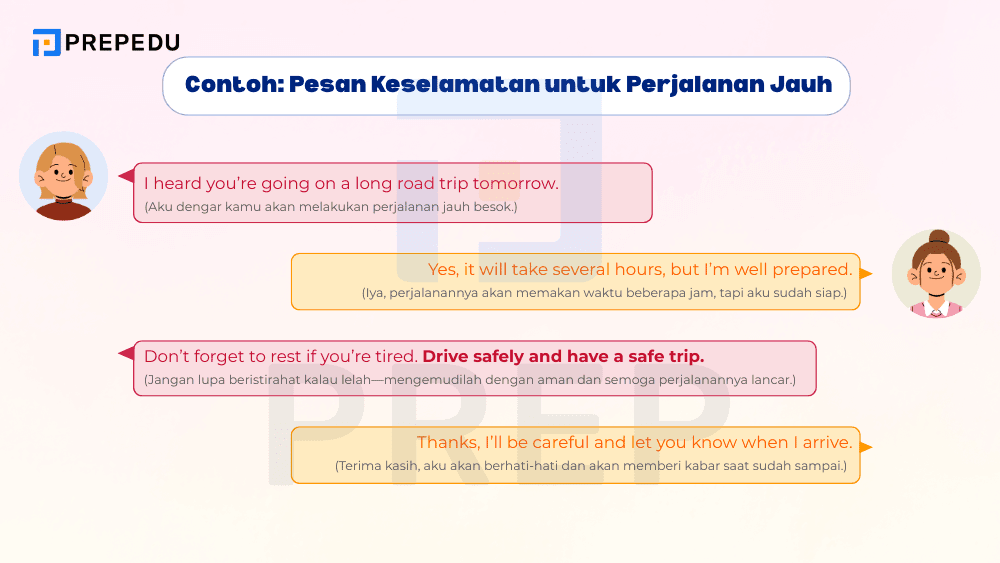 Pesan Keselamatan untuk Perjalanan Jauh