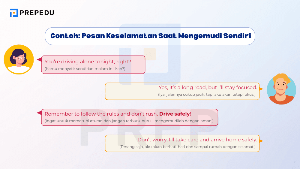 Pesan Keselamatan Saat Mengemudi Sendiri