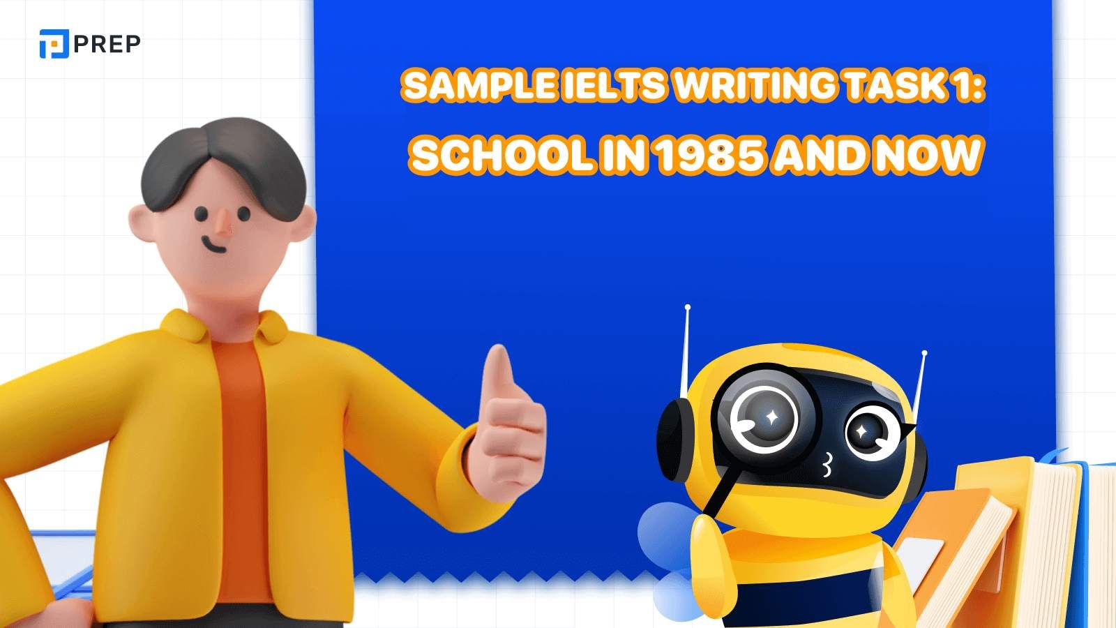 Sample essay for IELTS Writing Task 1 School in 1985 and now