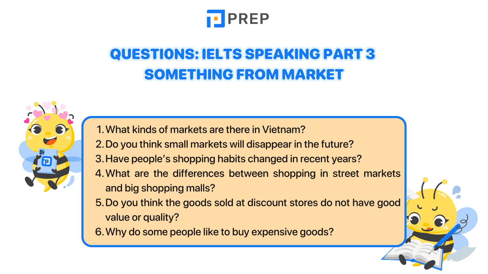 IELTS Speaking Part 3 Something from market
