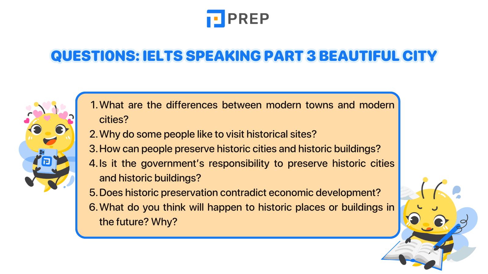 IELTS Speaking Part 3 Beautiful city