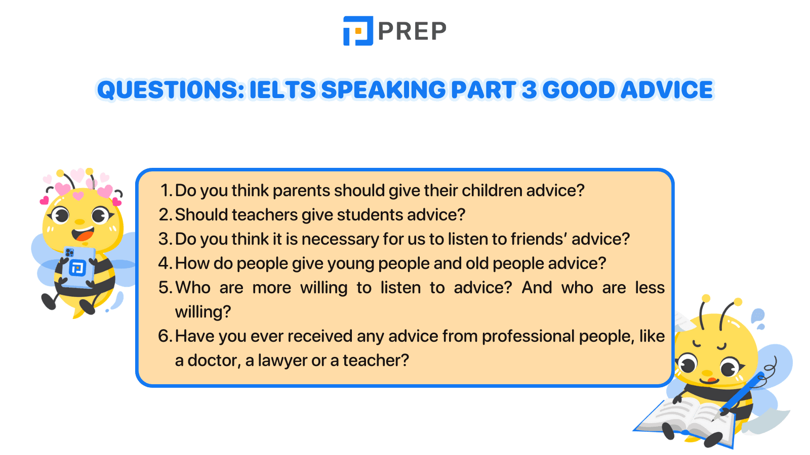IELTS Speaking Part 3 Good advice