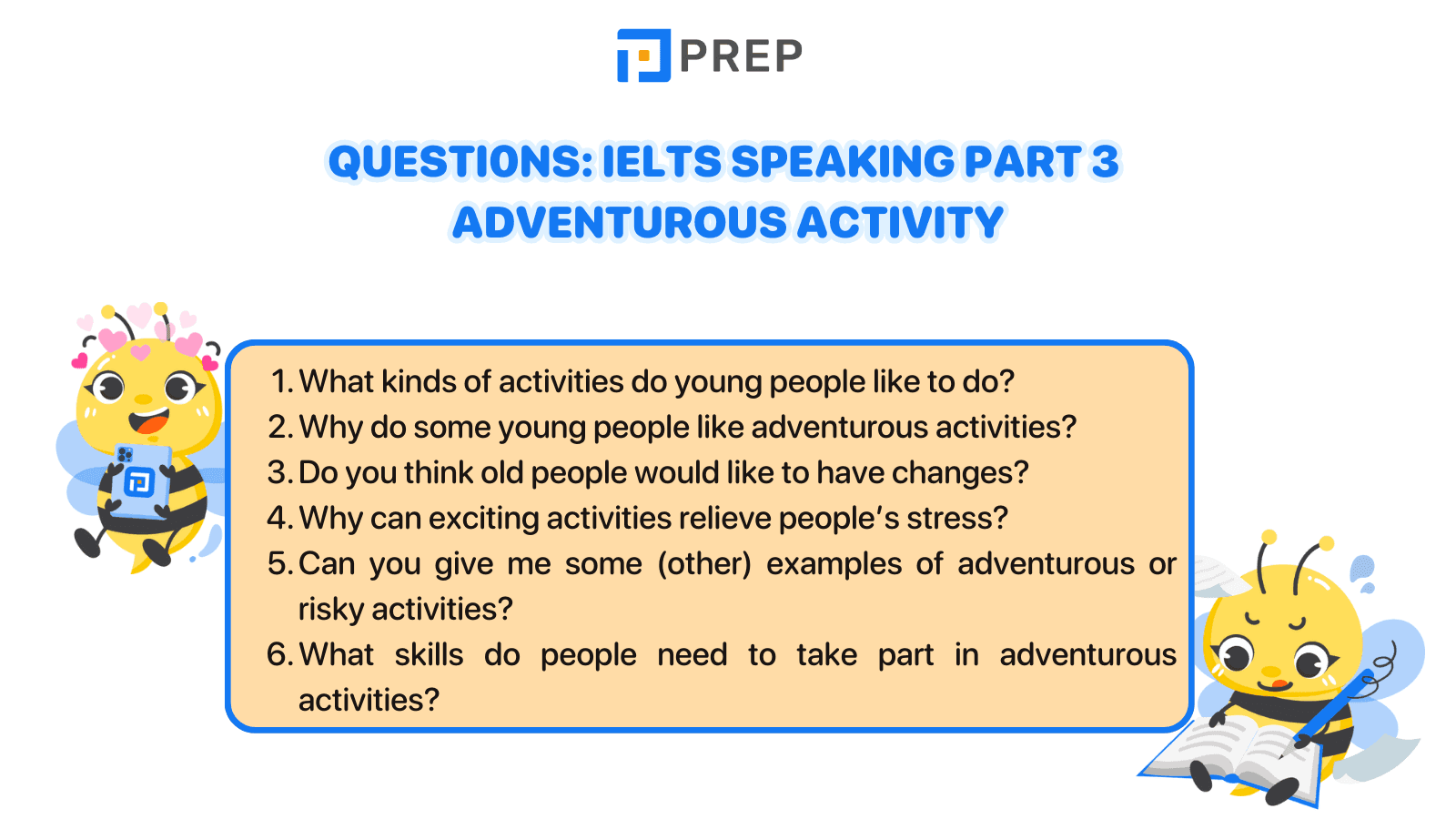 IELTS Speaking Part 3 Adventurous activity