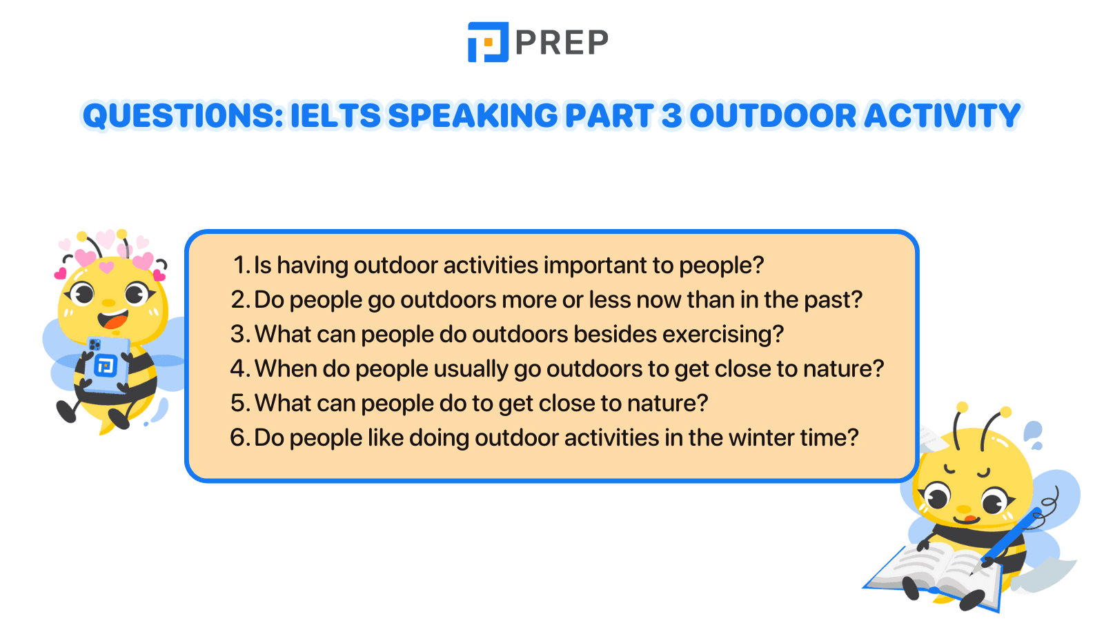 IELTS Speaking Part 3 Outdoor Activity