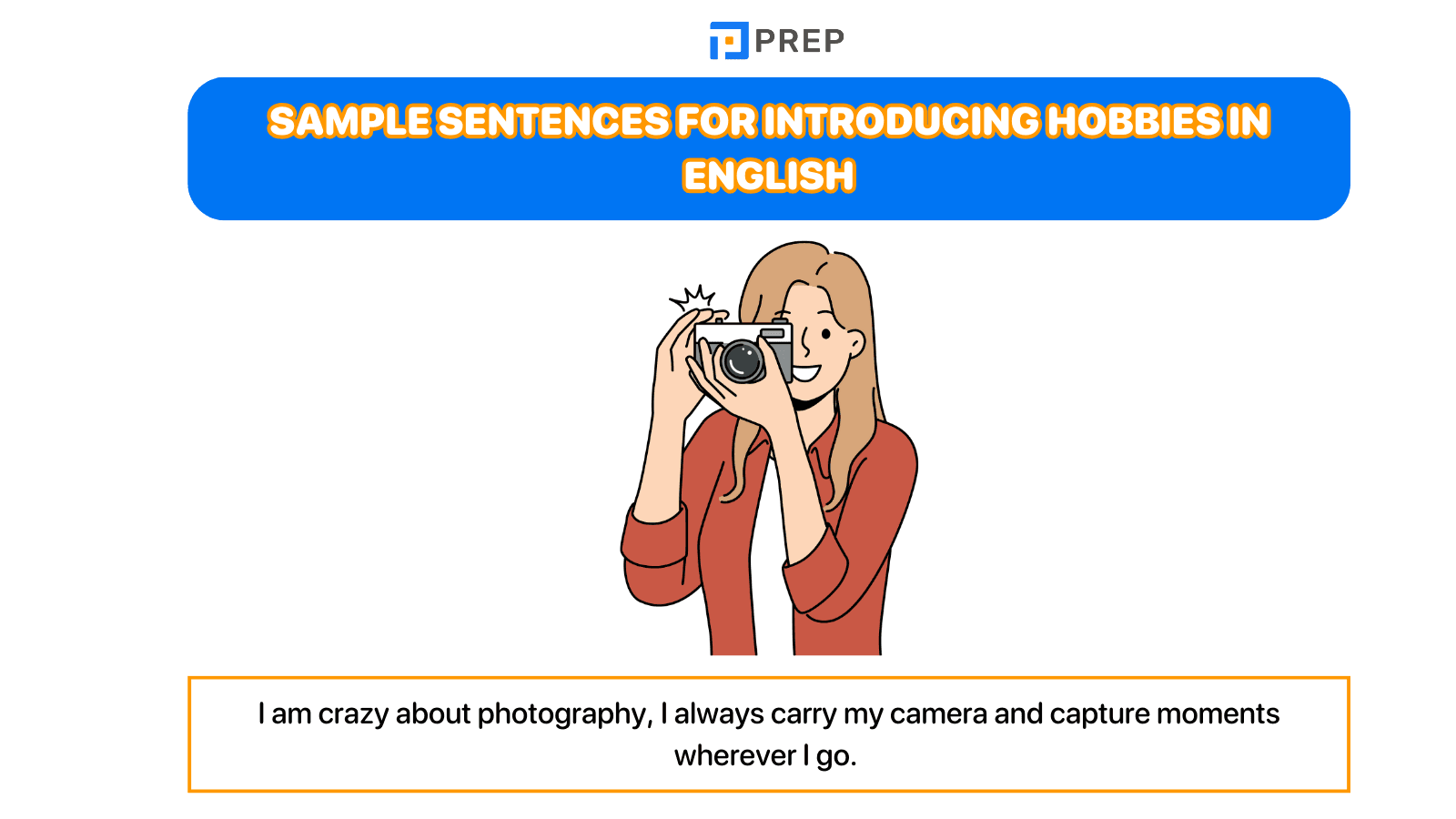 Sample sentences for introducing hobbies in English