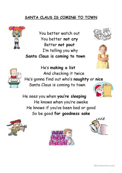 Santa is coming to town 