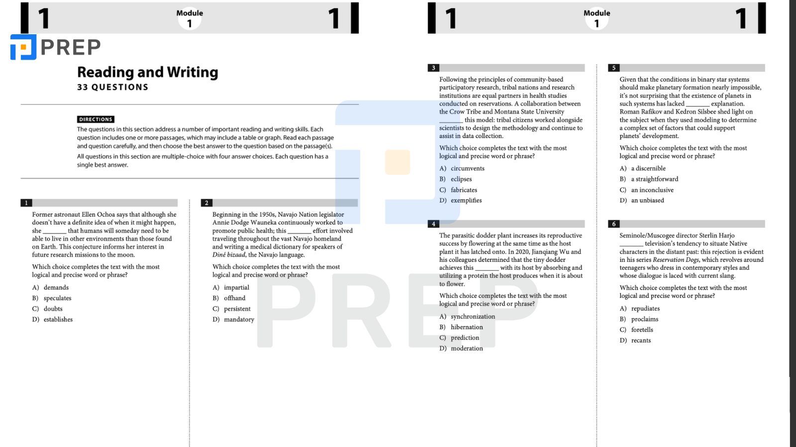 SAT Reading Practice từ College Board