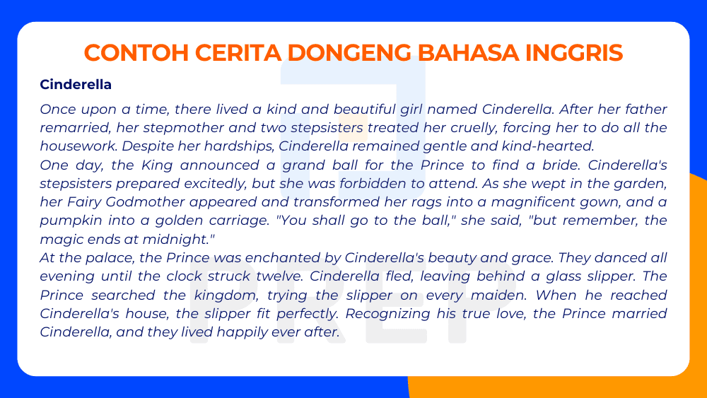 Dongeng Bahasa Inggris: Cinderella