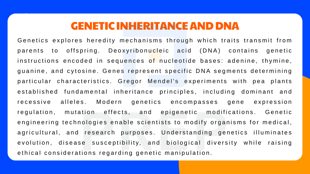 Genetic Inheritance and DNA