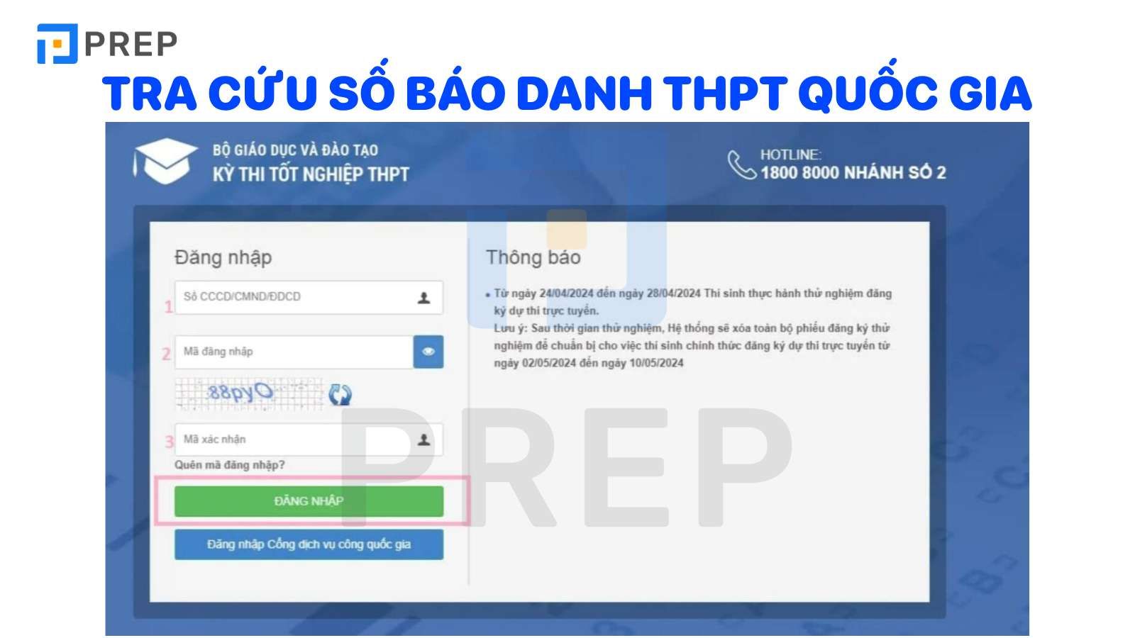 Hướng dẫn 2 cách xem số báo danh học sinh thi THPT Quốc gia 2024