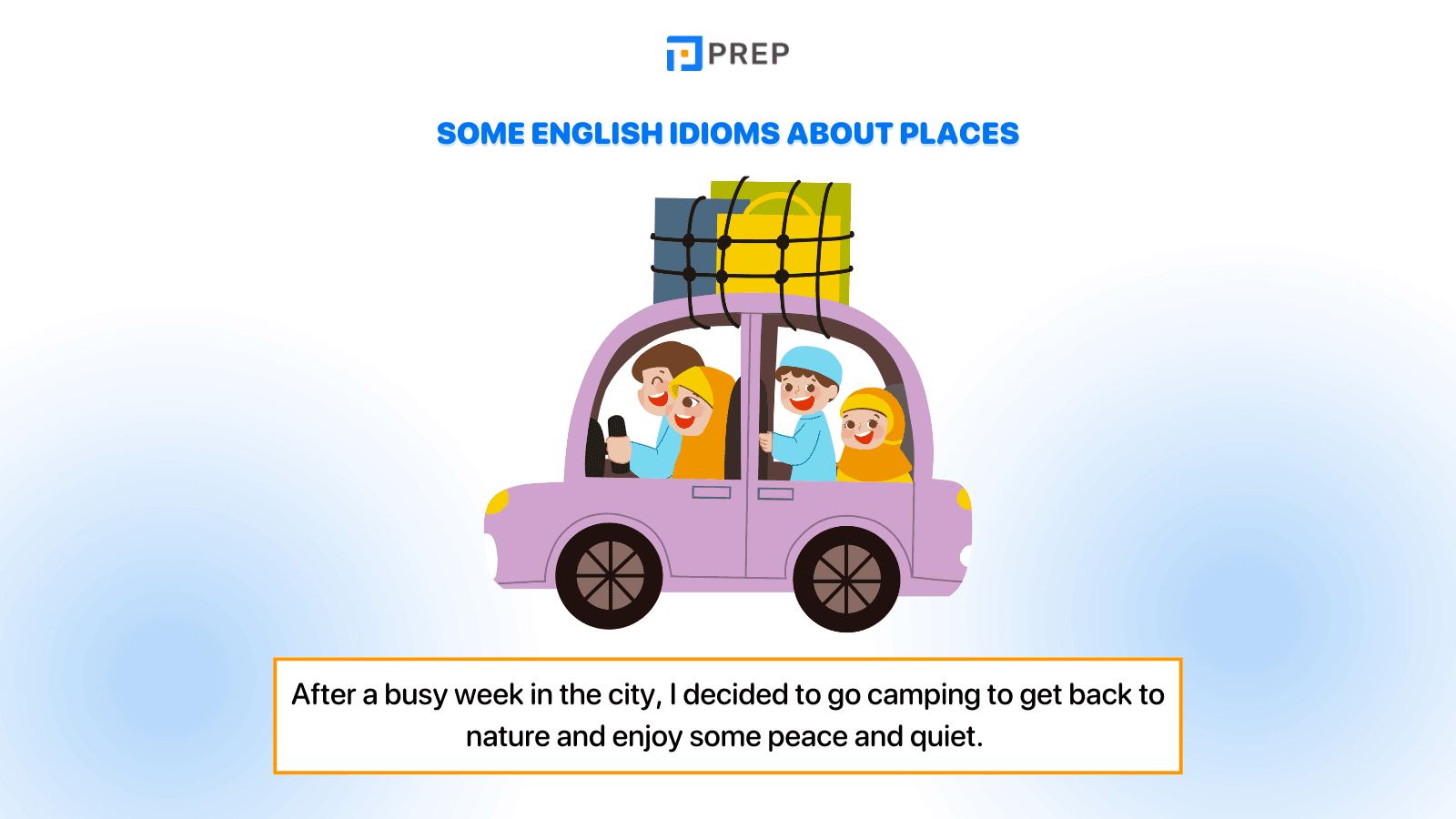 Some English idioms about places