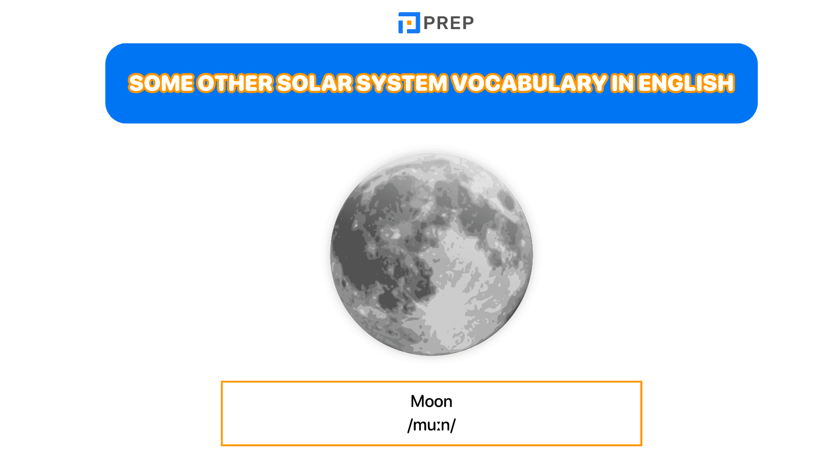 Some other Solar System vocabulary in English