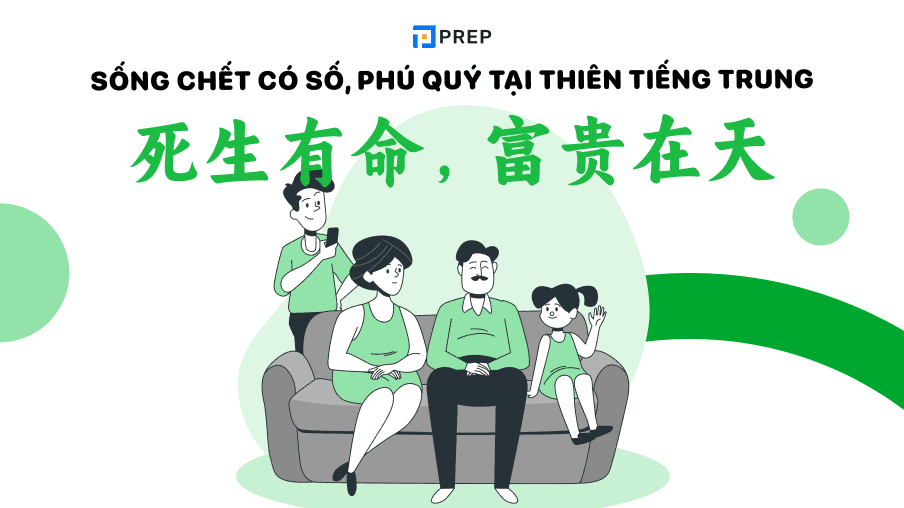 Sống chết có số phú quý tại thiên tiếng Trung 
