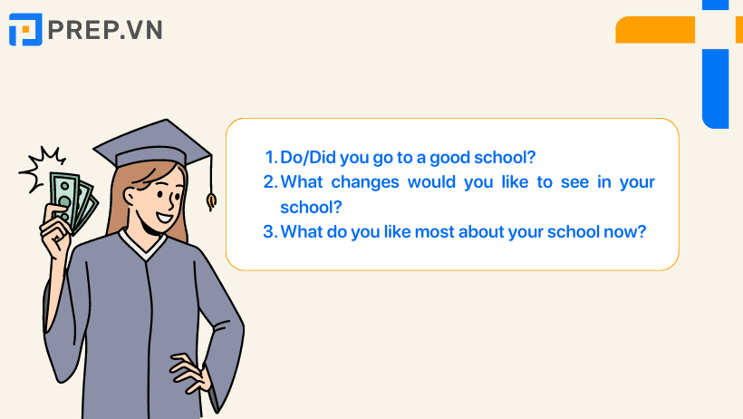 Speaking IELTS Part 1 - Chủ đề Schools