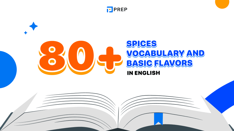 80+ spices vocabulary and basic flavors in English