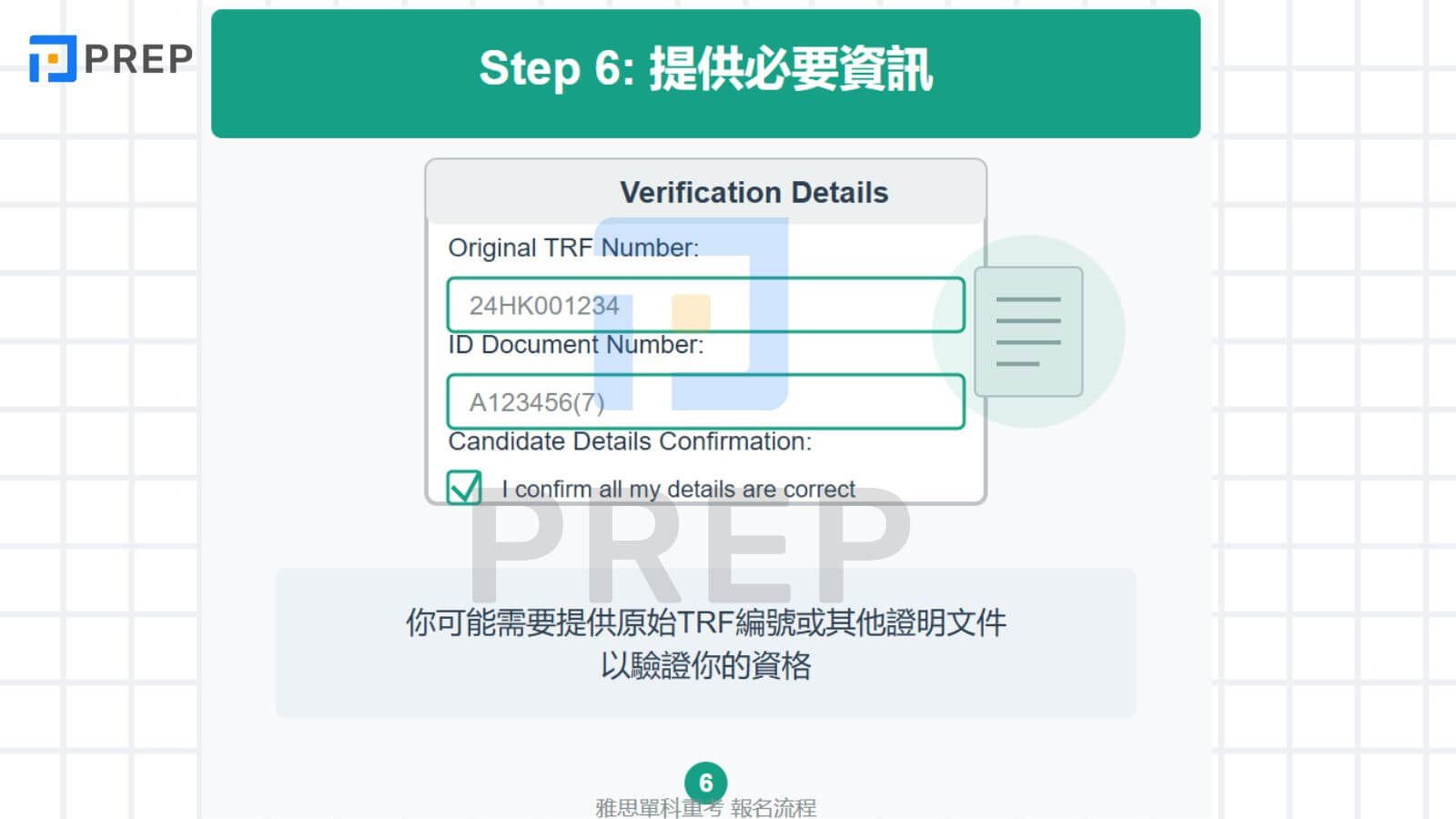 提供必要資訊