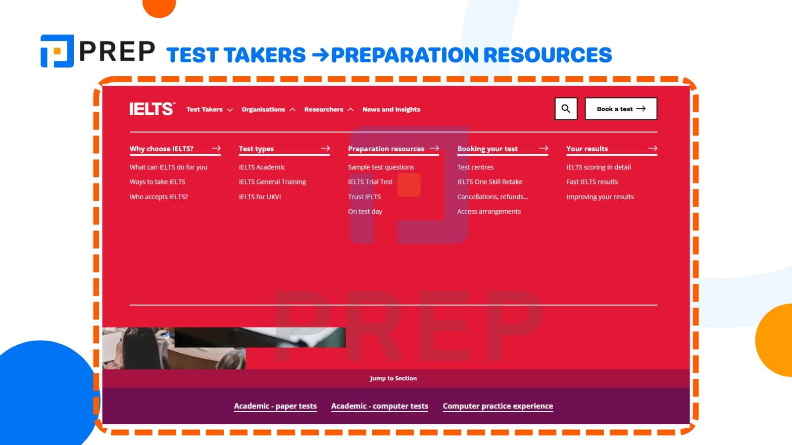 Test Takers →Preparation resources