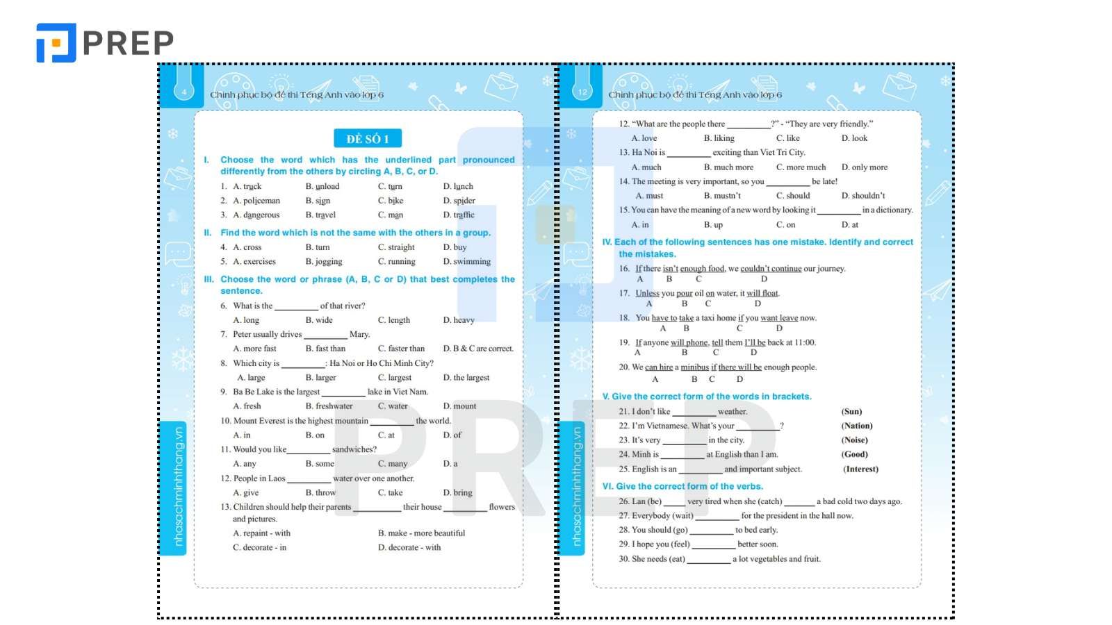 Sử Dụng Chinh Phục Bộ Đề Thi Tiếng Anh Vào Lớp 6 Hiệu Quả