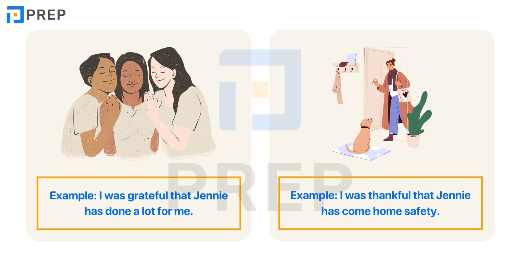Sự khác nhau giữa Grateful và Thankful