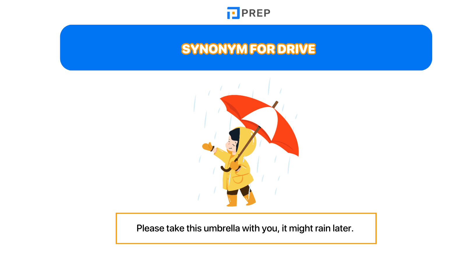 Synonyms for drive