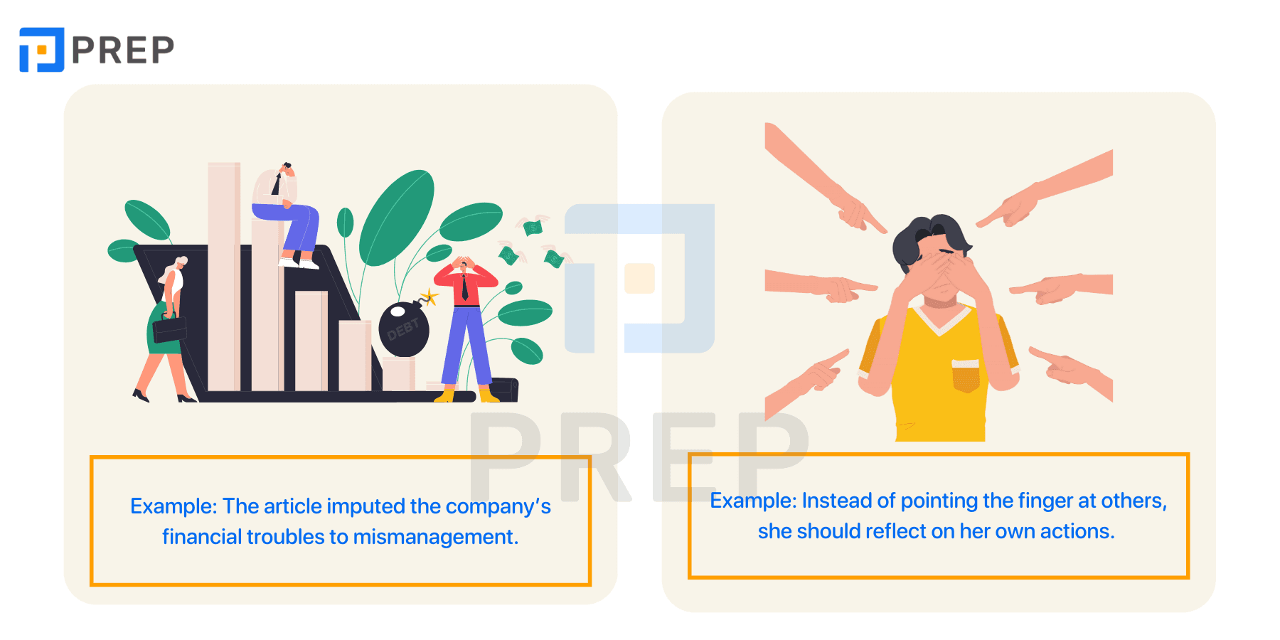Synonymous words/phrases to Blame in English
