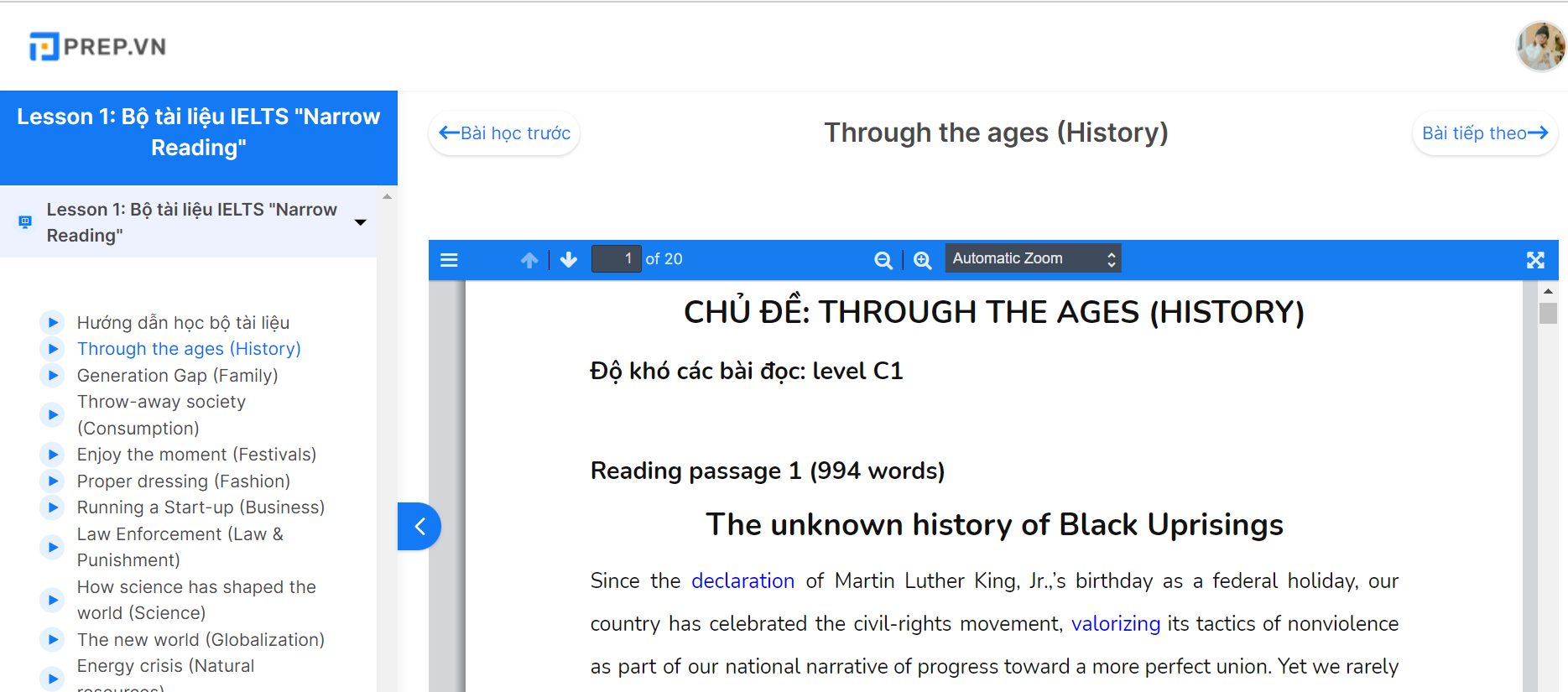 tài liệu rèn kỹ năng bá chủ Reading 9.0