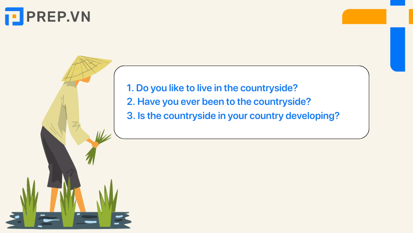 Câu trả lời mẫu IELTS Speaking Part 1: Talk about life in the countryside