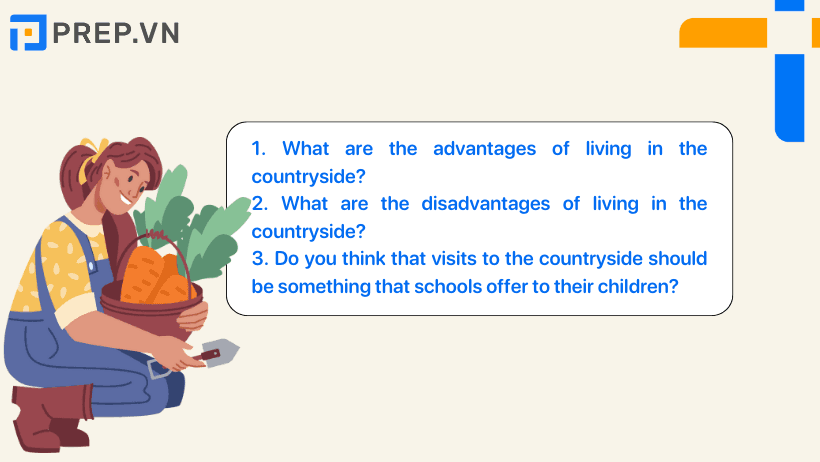 Câu trả lời mẫu IELTS Speaking Part 3: Talk about life in the countryside