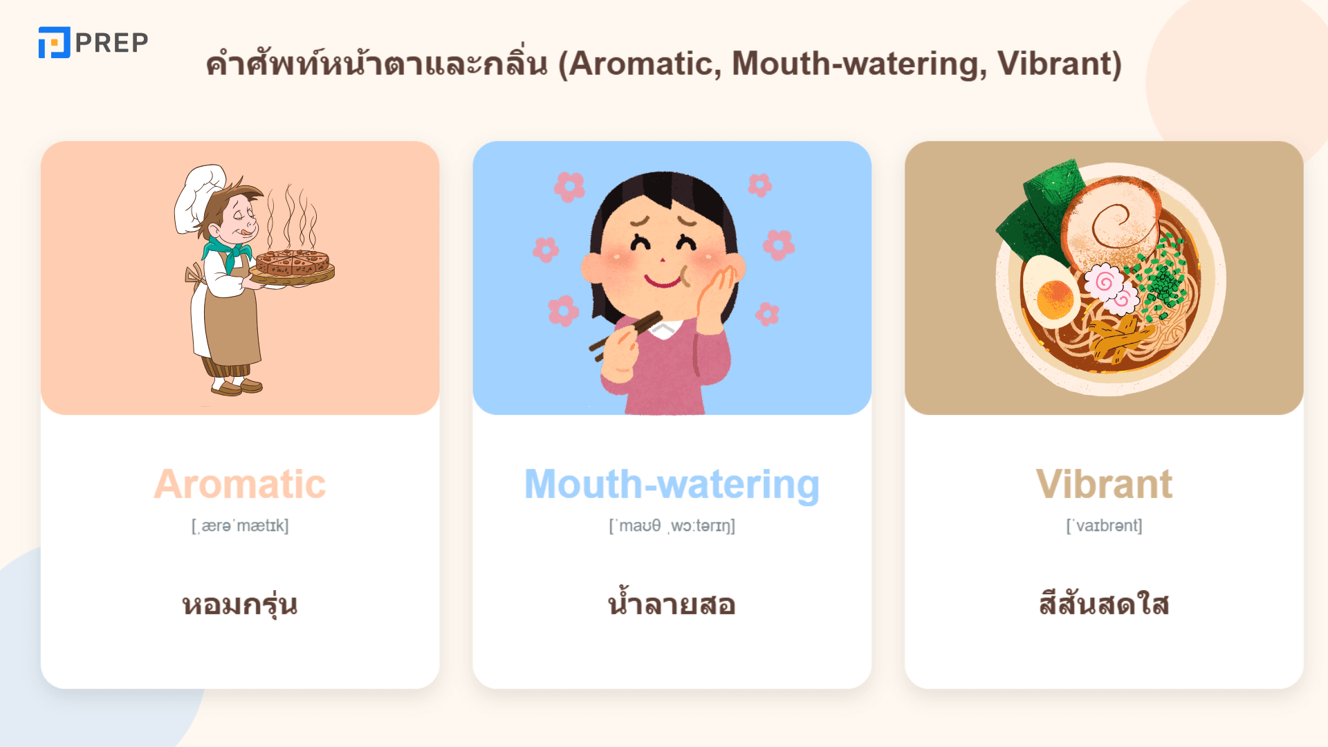 Talk About Your Favorite Food - วิธีตอบคำถามใน IELTS Speaking