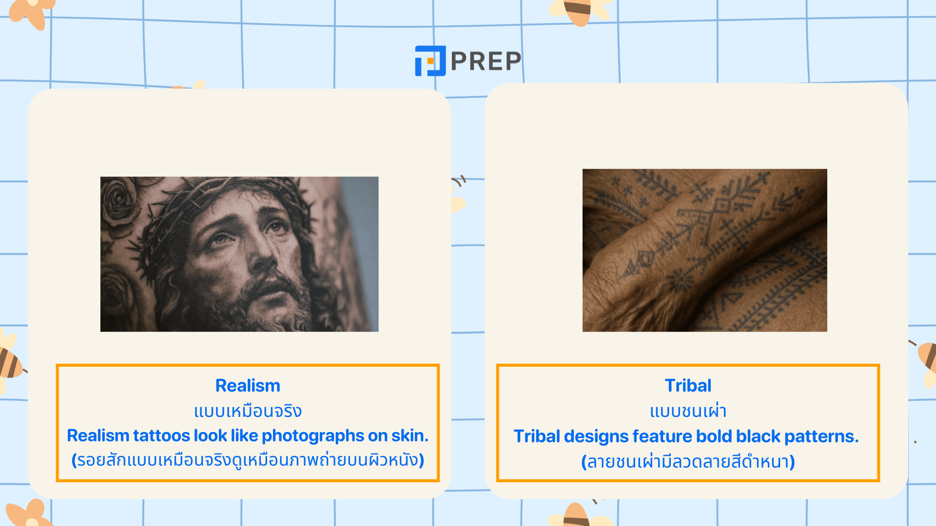 รวมคำศัพท์เกี่ยวกับรอยสัก ภาษาอังกฤษที่ใช้บ่อยในร้านสัก