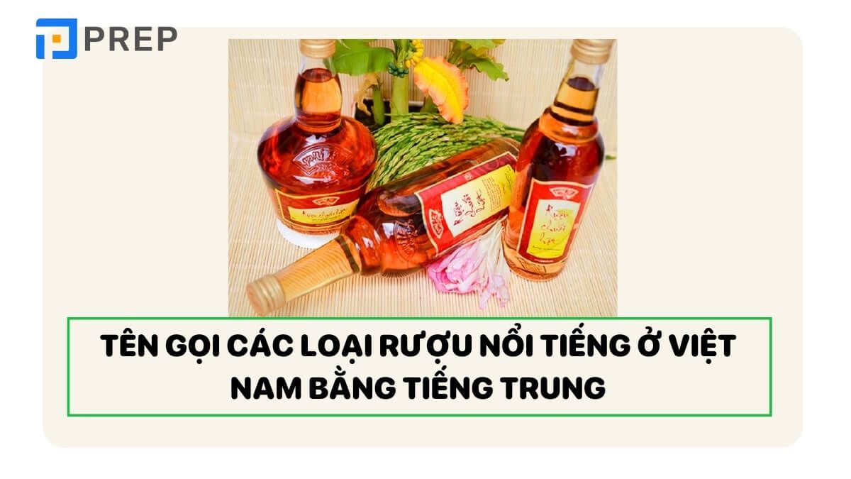 Từ vựng về rượu tiếng Trung nổi tiếng ở Việt Nam