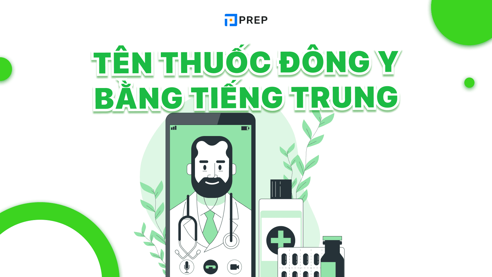 Từ vựng về tên thuốc đông y bằng tiếng Trung