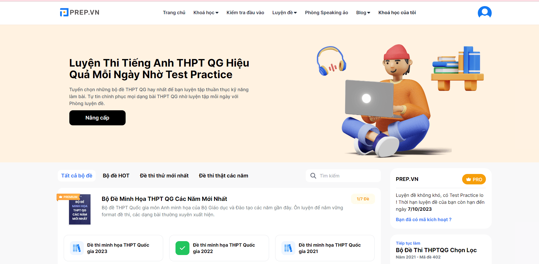 Luyện tập cùng Test Practice
