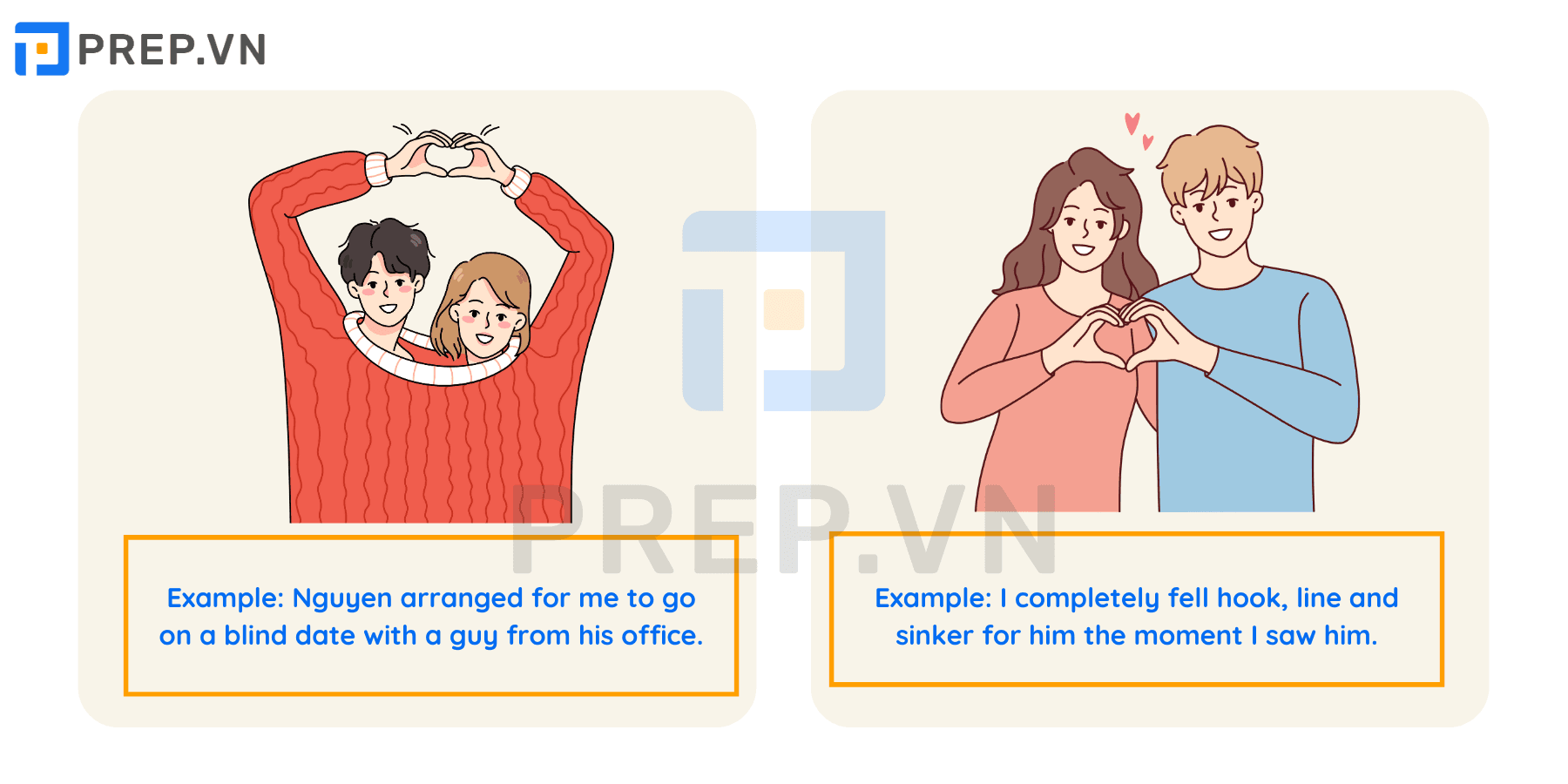 Thành ngữ tiếng Anh về tình yêu - Relationship Idioms