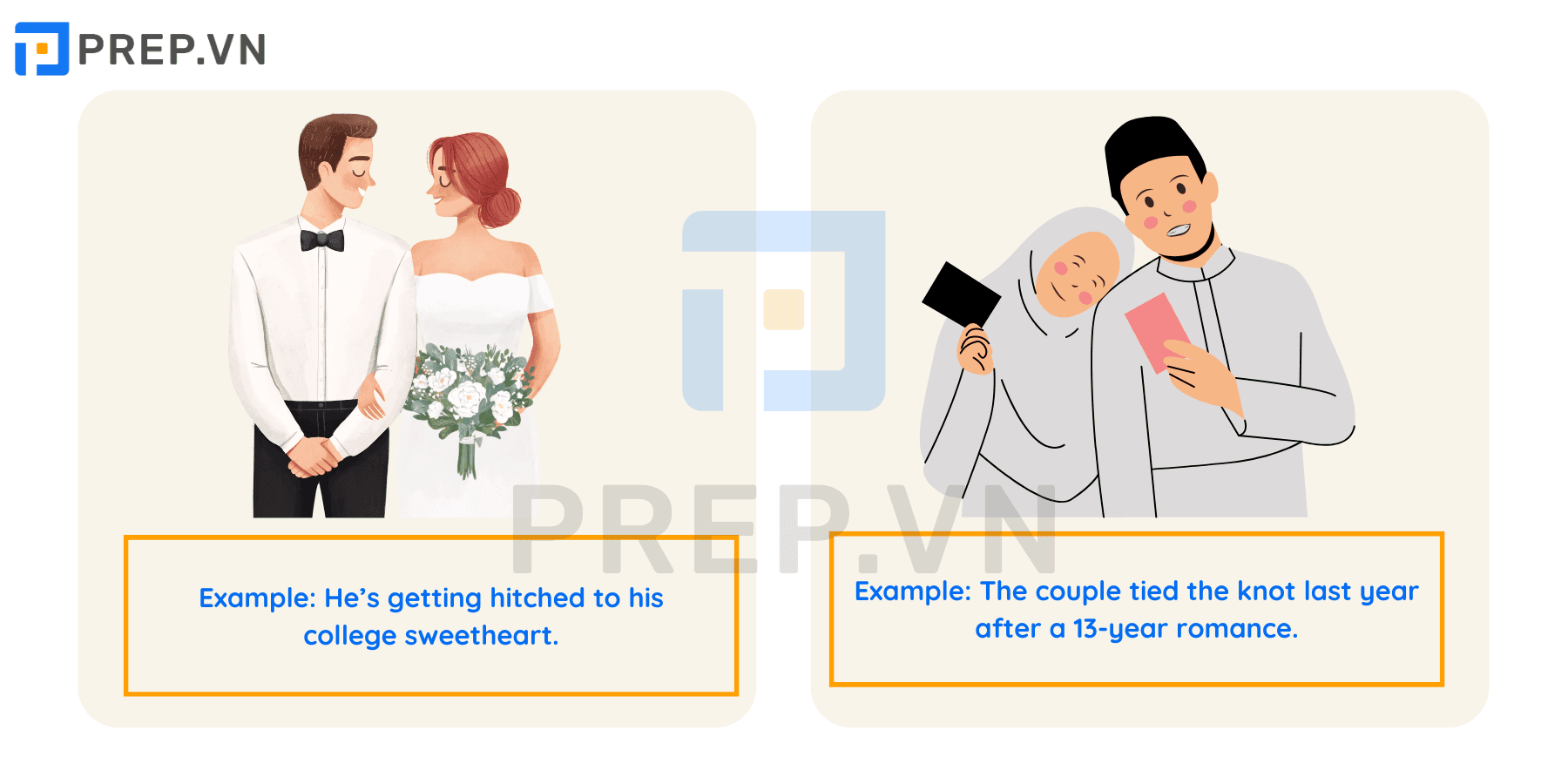 Thành ngữ tiếng Anh về tình yêu - Wedding and Marriage Idioms