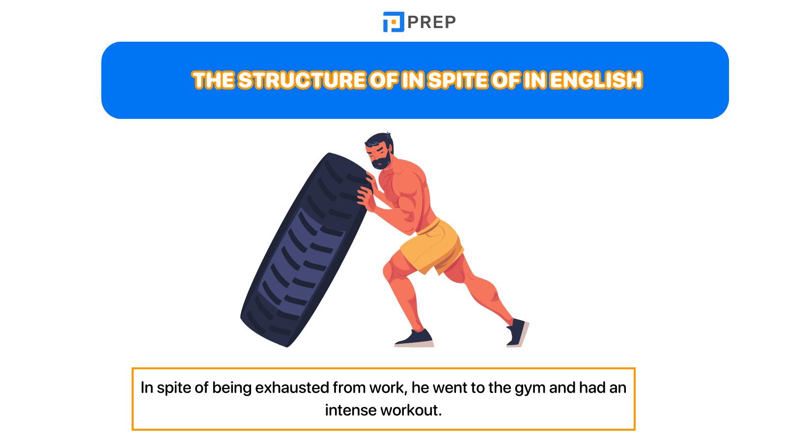 The structure of In spite of in English 
